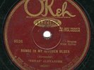 TEXAS ALEXANDER Range In My Kitchen Blues Okeh 8526 VG
