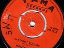 MONTY MORRIS/SKINHEAD REGGAE/PAMA PM721/1968 LISTEN