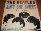BEATLES Ain't She Sweet 45 ATCO 6308 p/s original nice