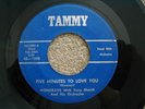  THE MONORAYS FIVE MINUTES TO LOVE YOU DOO WOP 1959