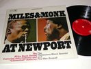 MILES DAVIS & MONK At Newport 2 EYE COL LP NM-