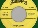 STICKS EVANS Zulu's Court 45rpm Zebra 1958 tittyshaker
