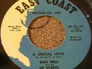 DOO-WOP 45 DON DELL & UP STARTS Special Love EAST COAST