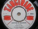 ADAM & DEE - QUESTION OF CHILDHOOD UK 45 HAMMOND CLIPS