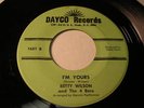 BETTY WILSON AND THE 4 BARS DAYCO 1631 I'M YOURS-LISTEN