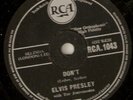 ELVIS PRESLEY: Don't (UK RCA 78)