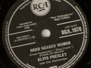 ELVIS PRESLEY: Hard Headed Woman (UK RCA 78)