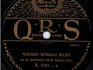 HOKUM BLUES - Ki Ki Johnson on QRS - Wrong Woman Blues