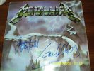 METALLICA SIGNED VINYL, SIGNED CLIFF BURTON, ALL 4