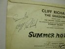 very rare authentic CLIFF RICHARD autographed vinyl lp