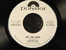 ODETTA Hit Or Miss white label promo 45 DRUM BREAKS