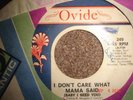 SEBASTIAN WILLIAMS Ovide TEXAS X-OVER SOUL 45 * Listen