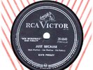 ELVIS PRESLEY RCA (Sun) 78 Just Because/Blue Moon (E-)