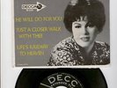 RARE PATSY CLINE EP 45RPM PICTURE SLEEVE,DECCA,DEAR GOD