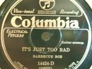 42)   78 RPM   BARBECUE BOB   COLUMBIA 14424-D