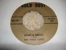 HEAR Rare Blues 45 THE THREE TUFFS on GOLD DUST