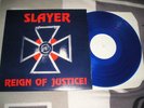 SLAYER LP REIGN OF JUSTICE BLUE VINYL