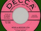 GLENN REEVES Rock-A-Boogie Lou 45rpm Decca 1958 promo