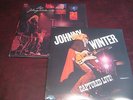 JOHNNY WINTER CAPTURED LIVE BLUE SKY RECORDS PZ33944 & LIVE COLUMBIA RECORDS LPS