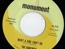 MONUMENT garage 45  THE HANGMEN - What A Girl Can't Do