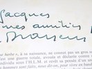 G. BRASSENS Amoureux Bancs Publics DEDICACE AUTOGRAPHE