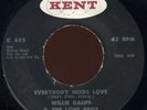 WILLIE GAUFF Everybody Needs Love R&B SOUL 45 listen