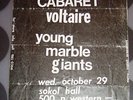 YOUNG MARBLE GIANTS | CABARET VOLTAIRE - Flier 10/29/80