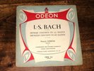 Bach Concertos 1.2 violin SZERYNG Odeon France ODX 114