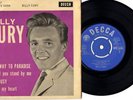 UK DECCA-  BILLY FURY - HALFWAY TO PARADISE-  EP