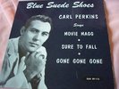 RARE EX USA SUN EP - CARL PERKINS - BLUE SUEDE SHOES