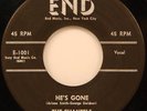 THE CHANTELS 45 END 1001 NM '57 HE'S GONE / THE PLEA