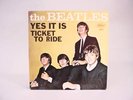PHOTO RECORD SLEEVE  BEATLES TICKET TO RIDE, YES IT IS