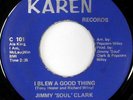 rare Soul 45 JIMMY SOUL CLARK on KAREN Hear