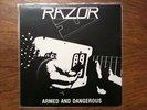 RAZOR Armed & Dangerous LP Voice RARE THRASH METAL