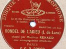 Maurice Renaud - Rondel de L'adieu (L.De.Lara)