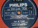 JOHNNY HALLYDAY     *    QUE JE TÁIME   *    7´´ BRAZIL