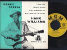HANK WILLIAMS HONKY TONKIN' 1957 EP HILLBILLY C&W