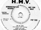 DANNY WILLIAMS-I'M SO LOST(MAJOR LANCE)-H.M.V. **DEMO**