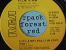 WILLIE HUTCH - When A Boy Falls In Love- RCA - promo 7