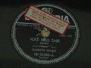 CLAUDETTE SOARES 1954 Bossa 78 RPM  10” BRAZIL HEAR