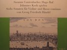 HANDEL / LAUTENBACHER / VIOLIN SONATAS / 2LP MUSICAPHON