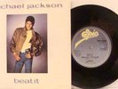 Michael Jackson Beat It / Burn This Disco Out UK Import 45 With Picture Sleeve