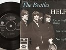 THE BEATLES HELP EP DANISH 45+PS 1965 RARE UNLAMINATED