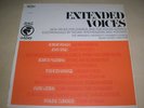 EXTENDED VOICES LP Odyssey 1968 Lucier Robert Ashley +