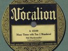 Vo15100 Sid Harkreader MANY TIMES WITH YOU I WANDERED