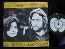 JOHN LENNON Mother orig Danish 45 + PS RARE Beatles