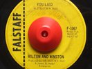 Northern Soul 45 MILTON & WINSTON You Lied on Falstaff