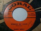 Buddy Holly 45 WORDS OF LOVE / MAILMAN BRING ME NO MORE
