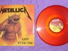 JUMP IN THE FIRE RECORD - METALLICA- RARE RED DISC