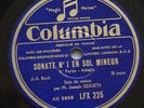 2x78rpm BACH SONATA SOLO VIOLIN SZIGETI french COLUMBIA